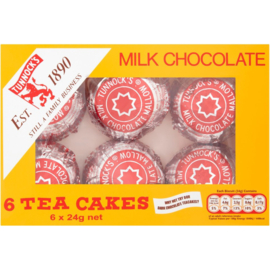 Tea Cakes met Melk Chocolade Marschmallows op Biscuit