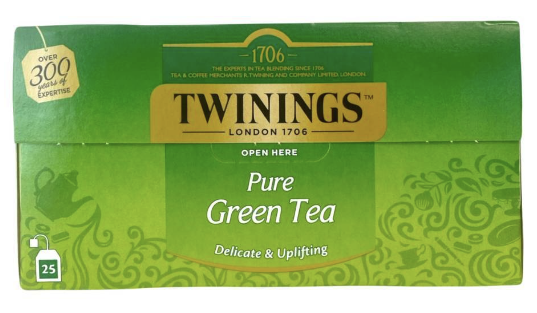 Twinings Thee Simply Puur Green 25 stuks (groen)
