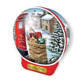 Snow Globe Post Box Tin