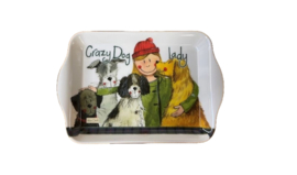 Alex Clark KLEIN Dienblad Crazy Dog Lady  (Honden)