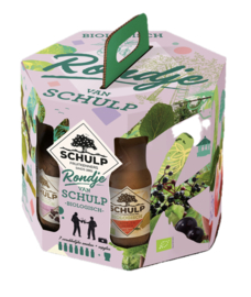 Schulp Rondje BIO sappen7 x 200 ml. + Glas