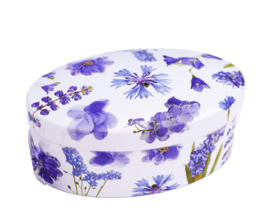Purple Flower Tin Vanilla Fudge Gardiners of Scotland.