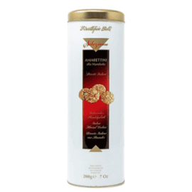 Belli Crunchy Amaretti Round Tin Cylinder