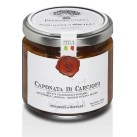 Siciliaanse Caponata met Tomaten, Stukken Olijf en Abergine