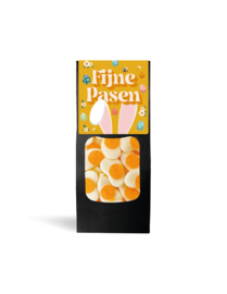 Fijne Pasen doosje Spiegeleitjes 150g.