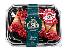 Cannoli Vers in Hoorntje - Conetti ai Frutti di Bosco (7 stuks)
