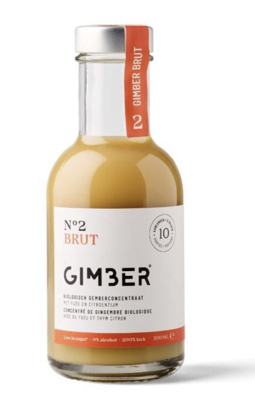Gimber Drink Nr 2 BRUT 200 ml. (8 glazen) (gember)