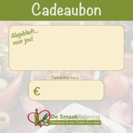 Kadobon- Cadeaubon 25  euro (* lees omschrijving)