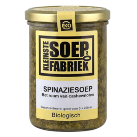 Romige Spinazie Soep  BIO Kleinste Soepfabriek