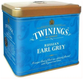 Twinings Thee Los in Blik Russian Earl Grey 150 gram
