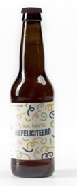 Bier Quadruppel met TEKST: Van harte Gefeliciteerd
