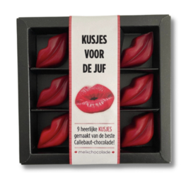 Kusjes voor de Juf (Melk Callebaut Chocolade)