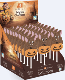Chocolade Vleermuis Pompoen Lolly (1 stuk)