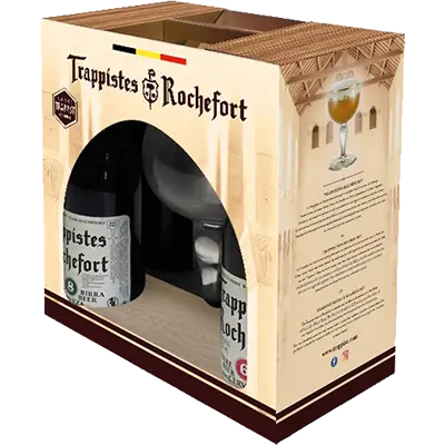 Rochefort Giftpack 4 flesjes + Glas (Niet online)