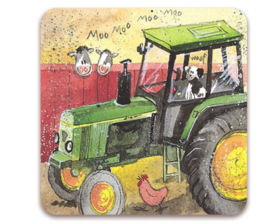 Alex Clark Onderzetter Green Tractor Landbouw (PER STUK)