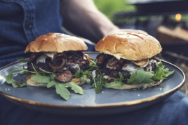 RECEPT: Hoofdgerecht: Spicy Goat Cheese Burger