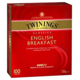 *Twinings Thee English Breakfast 100 ST.