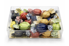 Italiaanse Chocolade Kogels Transparante Box BLANCO