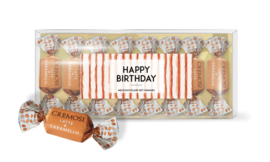 Happy Birthday!  Melk Chocolade Karamel in Blister