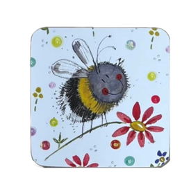 Alex Clark Onderzetter Bee & Flowers Bijen en Bloemen (PER STUK)