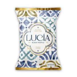 Lucia Zwarte truffel chips 120 gram