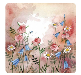 Alex Clark Onderzetter Meadow Flowers Weide Bloemen (PER STUK)