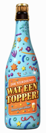 Bier Blond Dik verdiend, Wat een Topper! (Grote Fles)