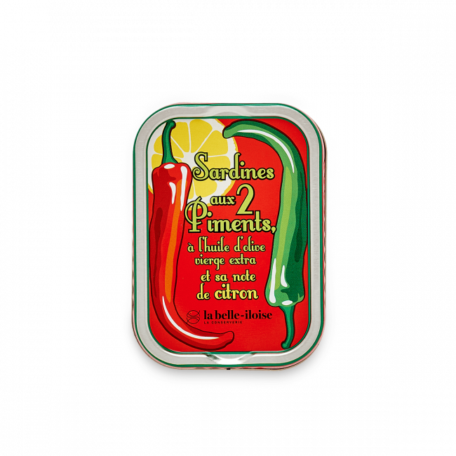 La Belle-Iloise Sardines 2 Pepers, Olijfolie en Citroen