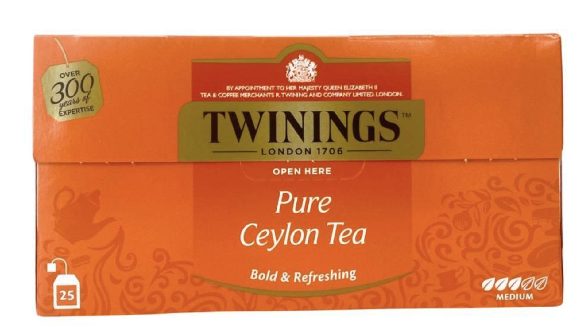 Twinings Thee Pure Ceylon 25 st. (zwart)