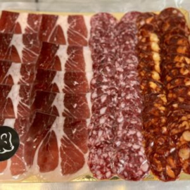 Spaanse Iberico Mix 250 gram (Groot Plateau)