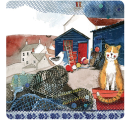 Alex Clark Onderzetter Harbour Cat Boerderij Kat (PER STUK)