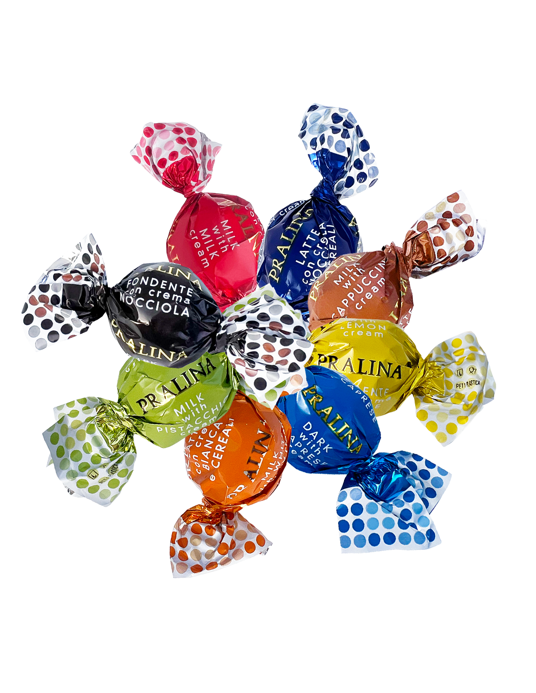 Praliné Bonbon Assortiment MIX  (KILO VOORDEELZAK 80 ST.)