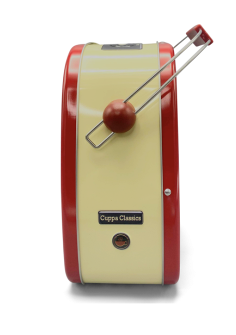 Leeg Blik Rounded Radio Red