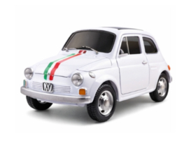 Fiat cadeaublik wit Italiaanse vlag (vul zelf met 6 stuks Cannoli)