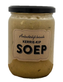 Ambachtelijke Kip Kerrie Soep 490 ml. (Zoutarm 0,98 gram)