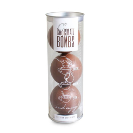 Chocolate Bombs Gezouten Caramel met Marschmallows 3 stuks