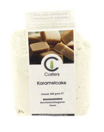 Custers Karamelcake met stukjes Hazelnoot 500 gr.