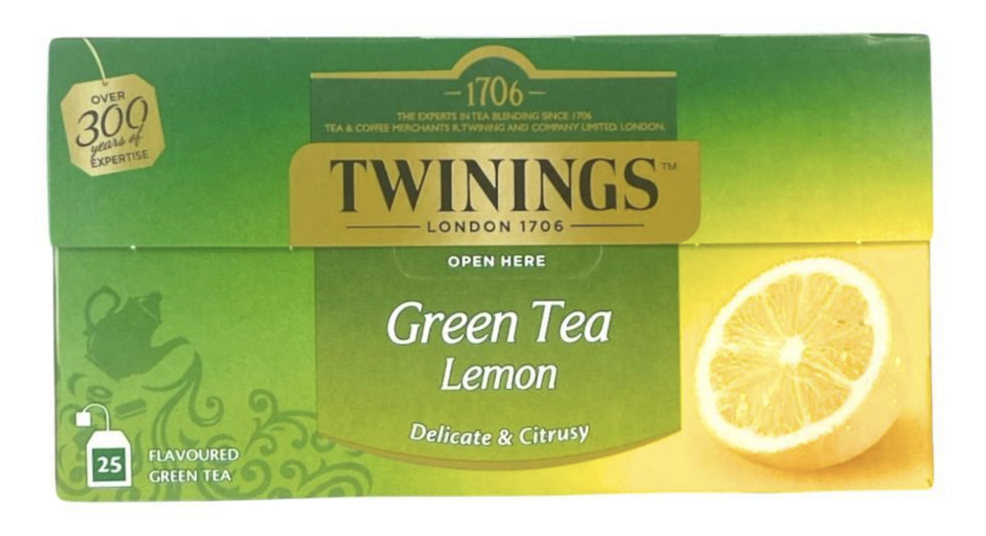 Twinings Thee Green Lemon 25 st. (groen)