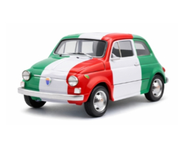 Fiat cadeaublik Italia vlag (vul zelf met 6 stuks Cannoli)