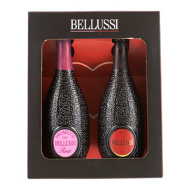 Bellussi Giftbox 2 flessen Cuvee Prestige & Prosecco Rose (Italië)