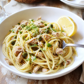 RECEPT: Hoofdgerecht: Spaghetti al Tonno met La Belle-Iloise Witte Germon Tonijn