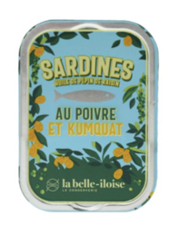 La Belle-Iloise - Sardines in Druivenpitolie met Groene Peper & Kumquat