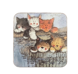 Alex Clark Onderzetter Kat Kittens Coaster (PER STUK)