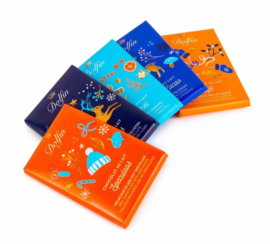 Dolfin Metalen Kerstbal Melkchocolade