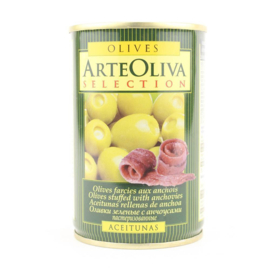 Arte Oliva Olijven met Ansjovis 300 gram