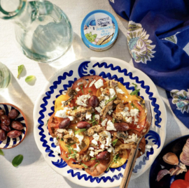 La Belle-Iloise Emietté van Sardines met Aubergine en Basilicum