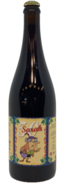 Etiket: Sarah Dubbel 7,5%  (Grote fles 0,75 cl)