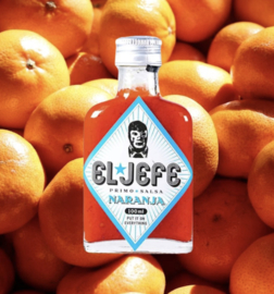 El Jefe saus, Primo Salsa Hot Sauce Naranja 100 ml.