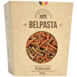BelPasta Torsade Half-Volkoren Tweekleur 500 gram