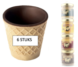 ChoCup 6 stuks + Kado koker Advocaatjes